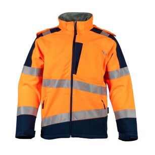 Kurtka Softshell Rip-stop ostrzegawcza VIZWELL VWJK613O/S