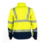 Kurtka Softshell Rip-stop ostrzegawcza z odpinanymi rękawami VIZWELL VWJK521Y/XL - 4