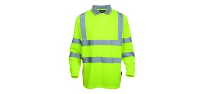 Kolszulka POLO z długim rękawem odblaskowa ostrzegawcza VIZWELL VWPS03-BLY/XXL