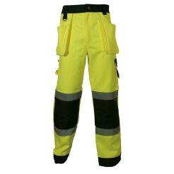 Spodnie robocze ostrzegawcze VIZWELL VWTC64-BYN/XXL