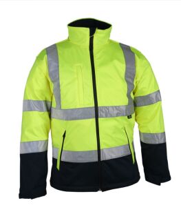 Kurtka Softshell ostrzegawcza VIZWELL VWJK135YN/S