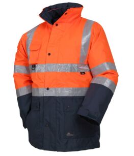 Wielofunkcyjna kurtka robocza odblaskowa 5w1 VIZWELL VWJK44ON/XXL