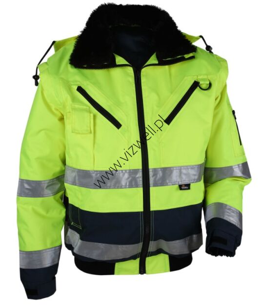 Kurtka ostrzegawcza wielosezonowa VIZWELL VWJK126BYN/S